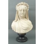 An Italian reconstituted marble bust 'Th