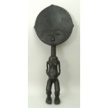 An Akua'ba wooden ritual fertility doll