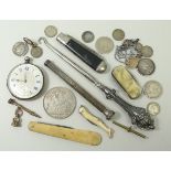 A Keffin Swiss silver pocket watch, a Vi