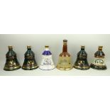 A group of Bells 70cl whisky decanters,