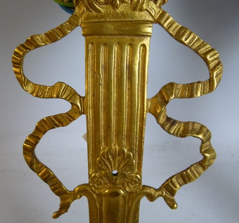 A pair of French gilded sconces, bronze - Image 4 of 5
