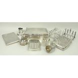 A pair of silver toast racks, Sheffield