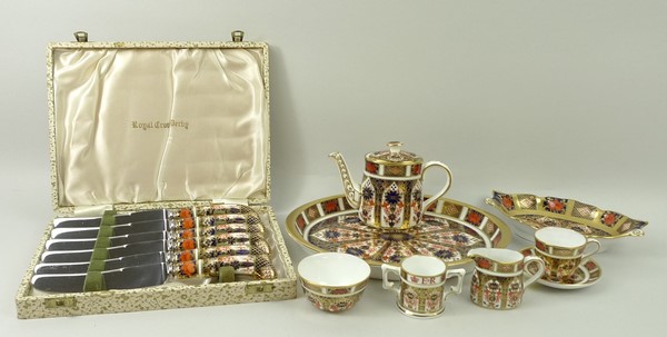 A quantity of Royal Crown Derby porcelai