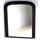 A Victorian composition hall mirror with