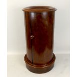 A Victorian mahogany pedestal pot cupboa