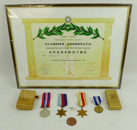 Three WWII medals including the 1939-194