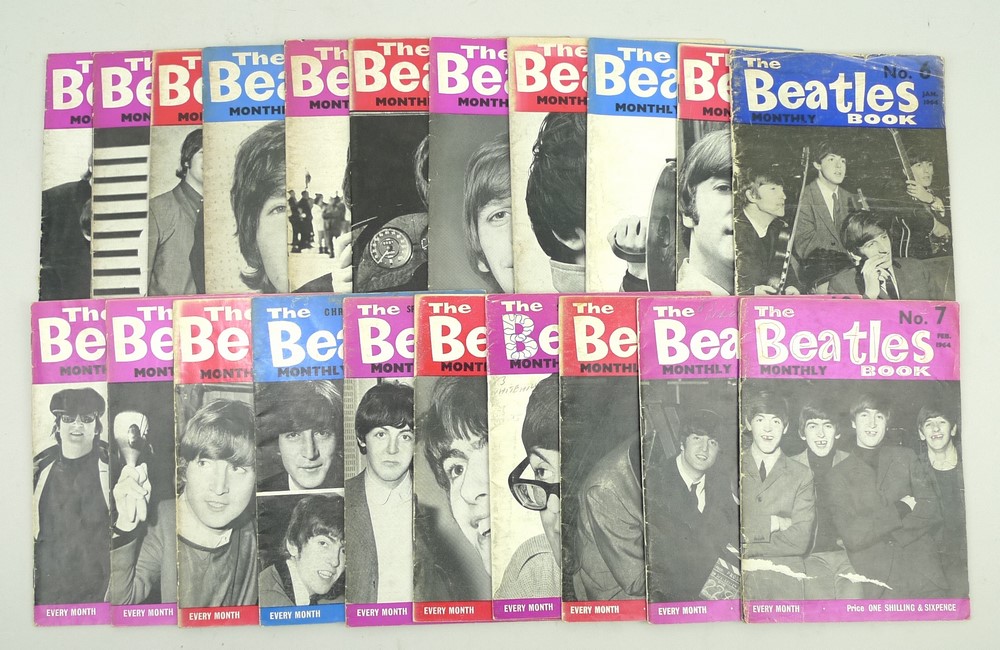A quantity of The Beatles Book Monthly magazine including edition nos 6,7, 11-13, 15-19, 21-25,