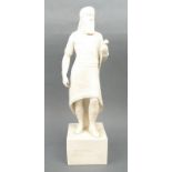 A Copeland parian Assyrian figure of 'Sardanapalus', modelled standing with sword in hand, raised