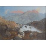 Hamilton Macallum, RSW (Scottish, 1841-1896): 'The falls of the Idun', oil on canvas, signed and