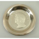 A sterling silver Inaugural Plate for Jimmy Carter, 39th President of the United States of America,