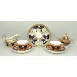 A Spode porcelain sucrier, early 19th century, of twin handled baluster form decorated in the