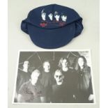 Beatles Memorabilia: The Beatles Story graphic cap depicting the band members and their signatures,