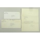 A typewritten letter from Elvis Presley, signed, to a British fan, Miss Patrizia Orme, dated April