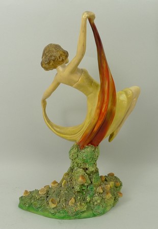 A Wade pottery figure, circa 1930, modelled as 'Springtime', printed mark, 23cm high. - Image 2 of 2