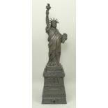 An American cast spelter 12 inch Committee Model of the Statue of Liberty (after Frédéric Auguste