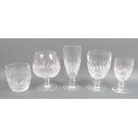 A quantity of Waterford crystal glassware decorated in the 'Colleen' pattern,