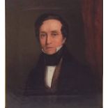 English School: portrait of a gentleman wearing a black cravat,