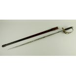 A Wilkinson, pre-WWI, Grenadier Guard sword by Army & Navy, steel grip bearing cypher,