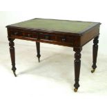 A 19th century ladies writing desk, with green leather insert,