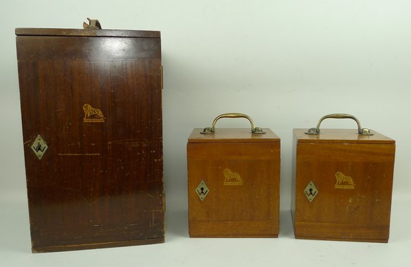 A Watson 'Service' microscope, cased, and two Watson 'Universal' microscopes, cased. - Image 3 of 3