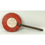 A hand held Chieftain MBT stop/go signal, signed 1st Troop D Station, The Queens Own Hussars,