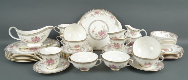 A Royal Doulton porcelain part dinner and tea service decorated in the 'Canton' pattern, - Image 2 of 2