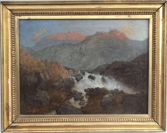 Hamilton Macallum, RSW (Scottish, 1841-1896): 'The falls of the Idun', oil on canvas, - Image 2 of 6