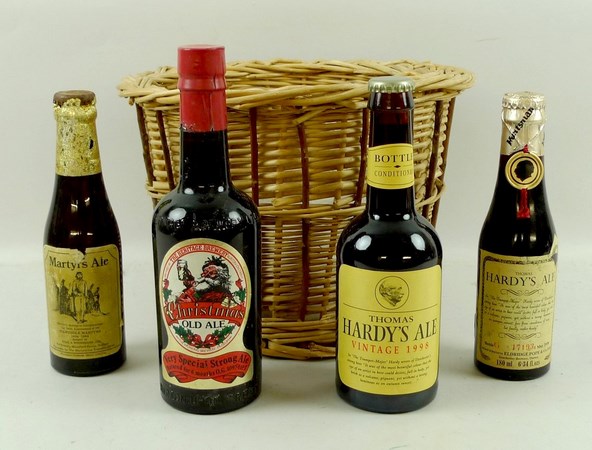 A quantity of vintage ale; Thomas Hardy's Ale, bottle no G 17193, 1st May 1978, Martyrs Ale,