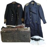 A Royal Naval Captain's No 1 dress uniform and coat belonging to Captain Arthur Edgar Buckland CBE,