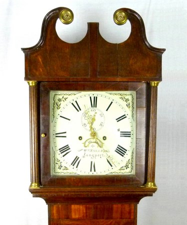 An early 19th century oak longcase clock, circa 1820,