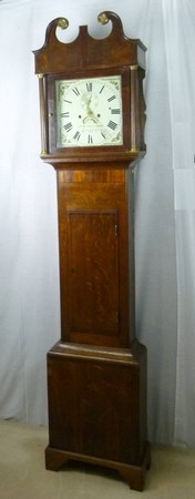 An early 19th century oak longcase clock, circa 1820, - Image 2 of 10