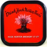 HOOK NORTON BREWERY TIN TRAY. 13.5ins square, “DRINK HOOK NORTON BEER”/ HOOK NORTON BREWERY CO