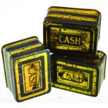 3 CASH BOX TINS. (2) ‘Fry’s Chocolates’ & ‘John Rothwell Colborne’. NR