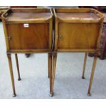 A pair of 18th century style tray top ni