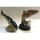 A Beswick trout model number 1032 and an
