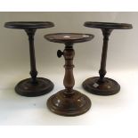 A pair of 19th century turned mahogany s