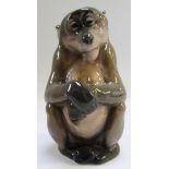 A Royal Copenhagen porcelain monkey, mod