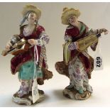 A pair of Meissen Malabar figures, c.187