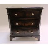 A miniature mid 18th century style chest
