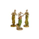 Two Royal Worcester figures emblematic o