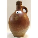 A German brown stoneware bellarmine, 17t