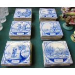 A group of thirty nine Dutch Delft blue