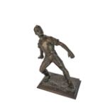 An Art Deco style patinated bronze figur