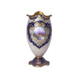 A Royal Doulton ovoid vase, painted by J