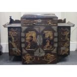 A Japanese lacquer cabinet, Meiji period