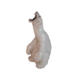 A Royal Copenhagen porcelain polar bear,