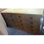 A 20th century cherrywood sideboard.