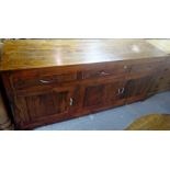 A 20th century rosewood sideboard.