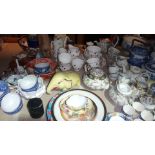 A quantity of mixed ceramics, including