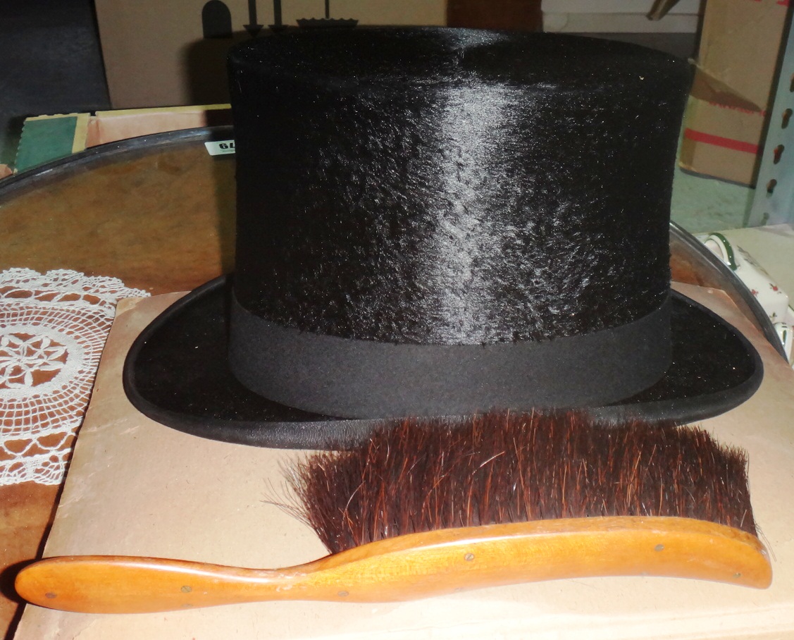 A boxed Lincoln Bennett and Co top hat,